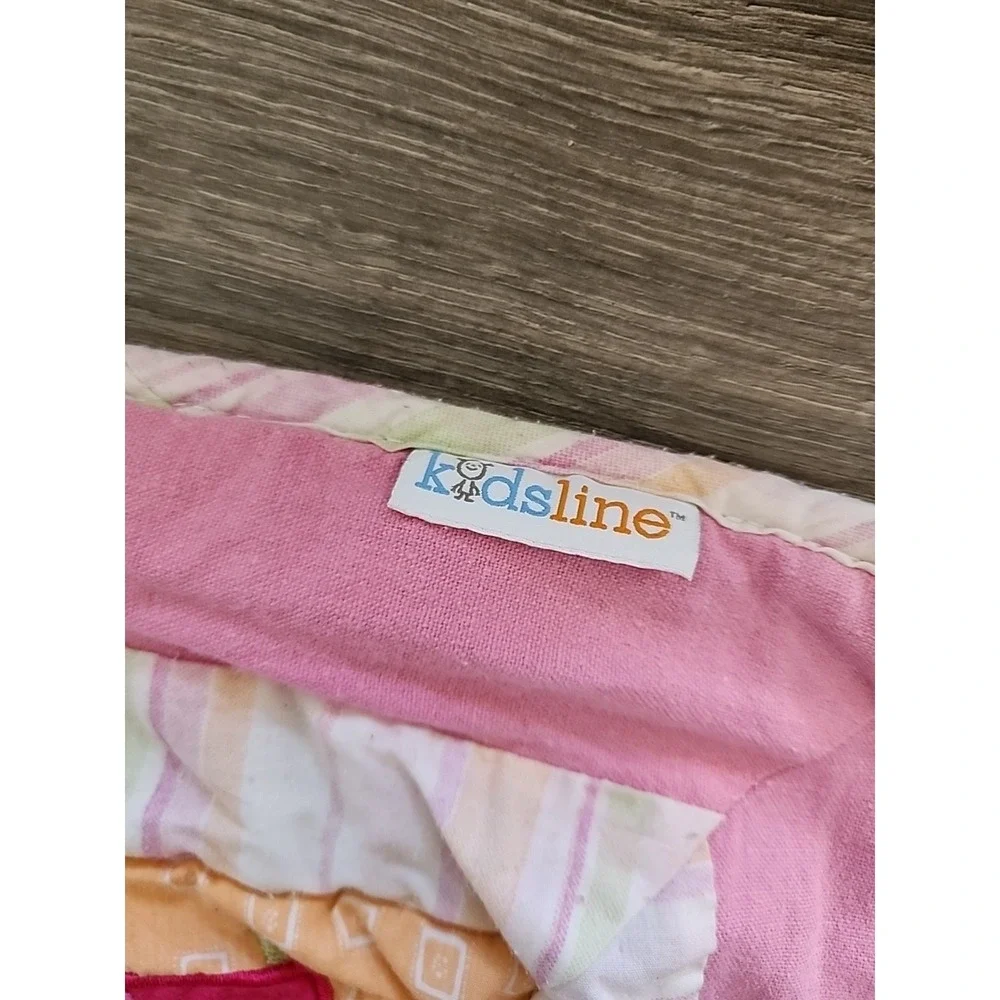 Kidsline Quilted Comforter Monkeys Pink Baby Crib Patch Blanket 42 X 34 Jungle